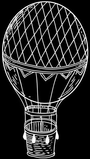 hot air balloon drawing